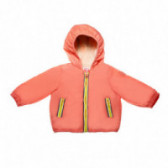Яке за бебе с жълт цип, розово-оранжев цвят Chicco 38117 