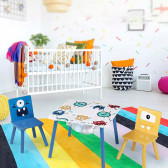 Детска дървена маса с 2 столчета- за игра, рисуване, хранене Ginger Home 381188 8
