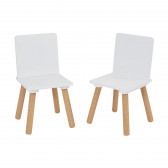 Детска дървена маса с 2 столчета - за игра, рисуване, хранене Ginger Home 381228 2