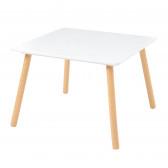 Детска дървена маса с 2 столчета - за игра, рисуване, хранене Ginger Home 381230 3