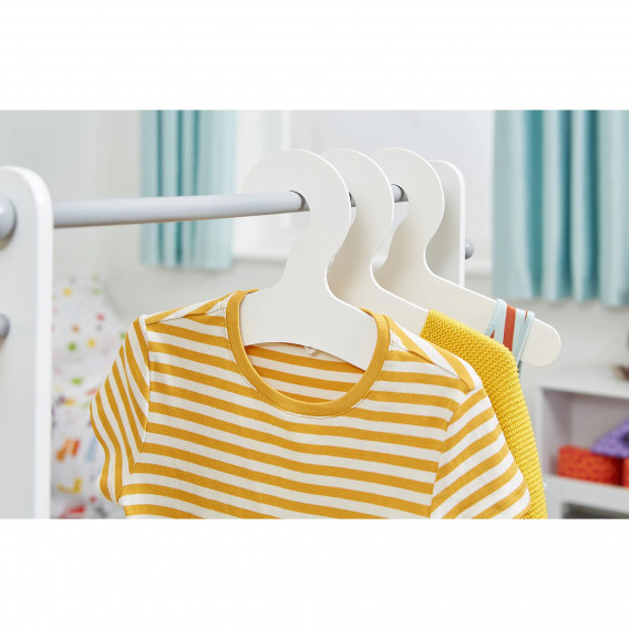 Дървена стойка за детски дрехи, етажерка с рафтове за съхранение Ginger Home 381239 7