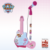 Детски комплект китара и микрофон, розов Paw patrol 3813 