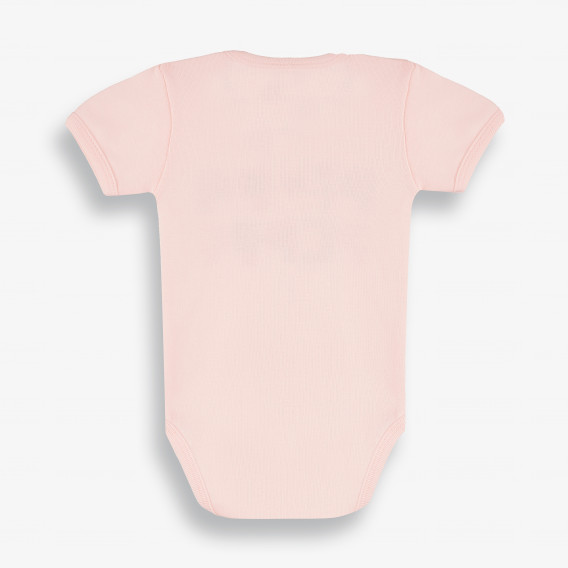 Бебешко боди с къс ръкав PIPPO&PEPPA , розово- органичен памук PIPPO&PEPPA 381361 2