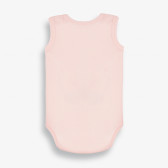 Бебешко боди без ръкав с весела щампа , розово-органичен памук PIPPO&PEPPA 381369 2