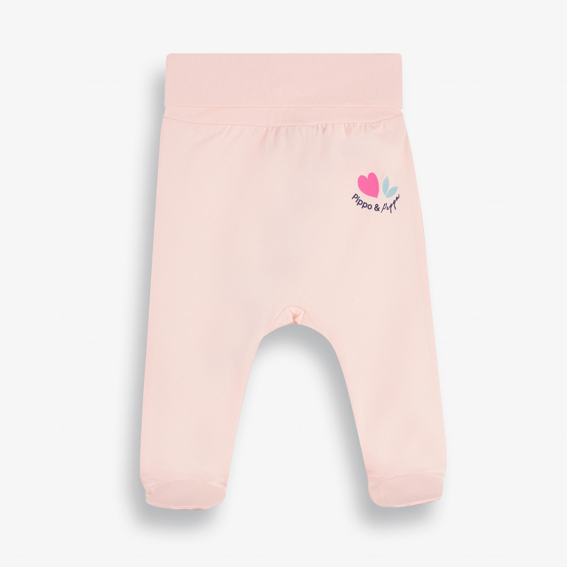Ританки за бебе PIPPO&PEPPA, розови-органичен памук  381392