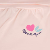 Ританки за бебе с красива щампа на сърца, розови-органичен памук PIPPO&PEPPA 381397 3