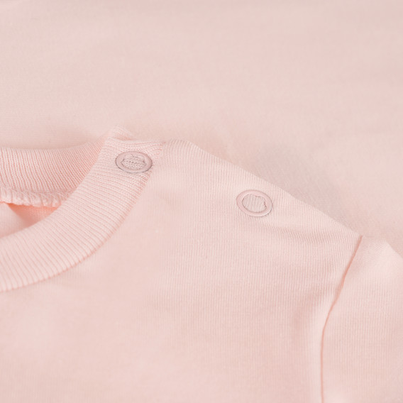 Тениска с весели мотиви за бебе, розова-органичен памук PIPPO&PEPPA 381401 4