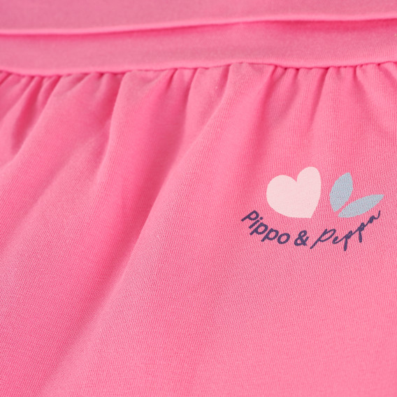 Ританки с шампа на сърчица за бебе, розови-органичен памук PIPPO&PEPPA 381493 3