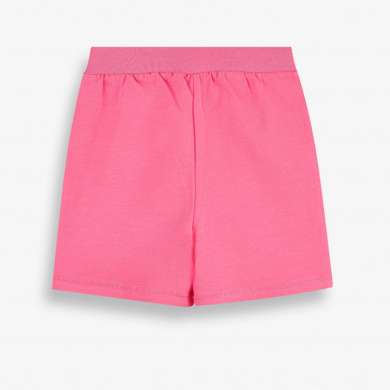 Къс панталон с романична щампа на сърчица за бебе, розов-органичен памук PIPPO&PEPPA 381495 2