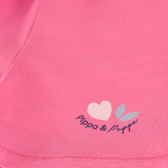 Къс панталон с романична щампа на сърчица за бебе, розов-органичен памук PIPPO&PEPPA 381496 3