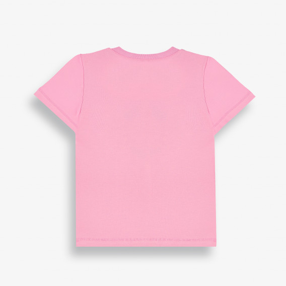 Тениска от органичен памук за бебе, розова-органичен памук PIPPO&PEPPA 381529 2