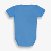 Бебешко боди с къс ръкав с морски мотиви, синьо-органичен памук PIPPO&PEPPA 381570 2