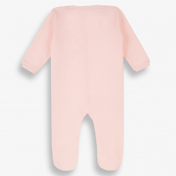 Бебешки гащеризон с дълъг ръкав, розов-органичен памук PIPPO&PEPPA 381590 2