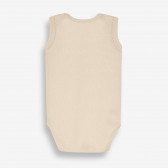 Бебешко боди без ръкав, бежово-органичен памук PIPPO&PEPPA 381602 2