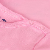 Бебешко боди с къс ръкав и многоцветна щампа, розово-органичен памук PIPPO&PEPPA 381628 4
