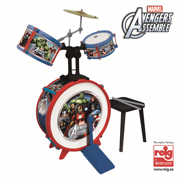 Детски комплект барабани, супергерои Avengers 3817 