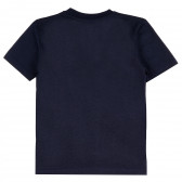 Памучна тениска Perfect за момче, тъмно синя ALG 381706 4