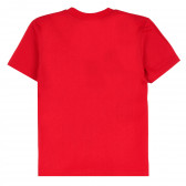 Памучна тениска Perfect за момче, червена ALG 381714 4