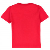 Памучна тениска с ракета за момче, червена ALG 381774 4