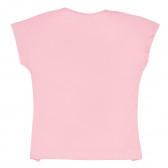 Памучна тениска с щампа на котета за момиче, розова ALG 381882 4