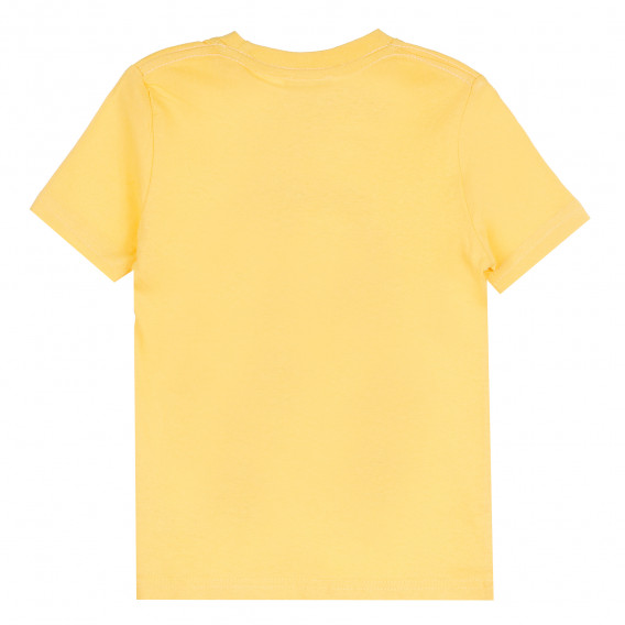 Памучна тениска с къс ръкав Dino Puzzle за момче, жълта ALG 381986 4