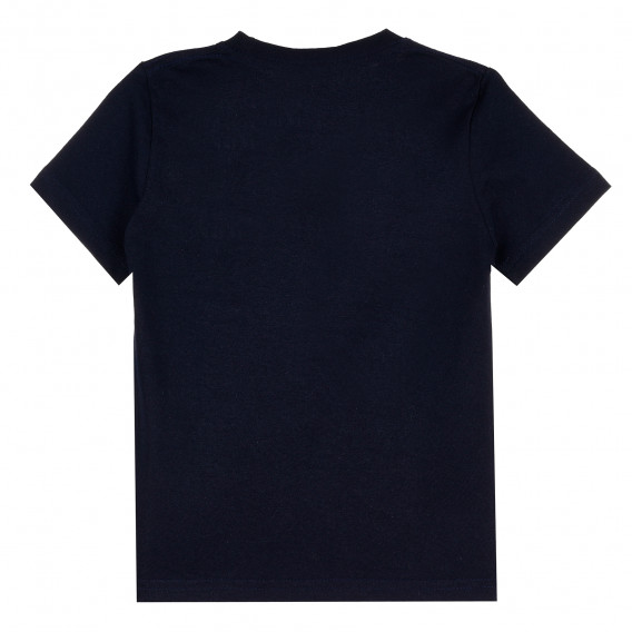 Памучна тениска с къс ръкав Dino Puzzle за момче, тъмно синя ALG 381990 4