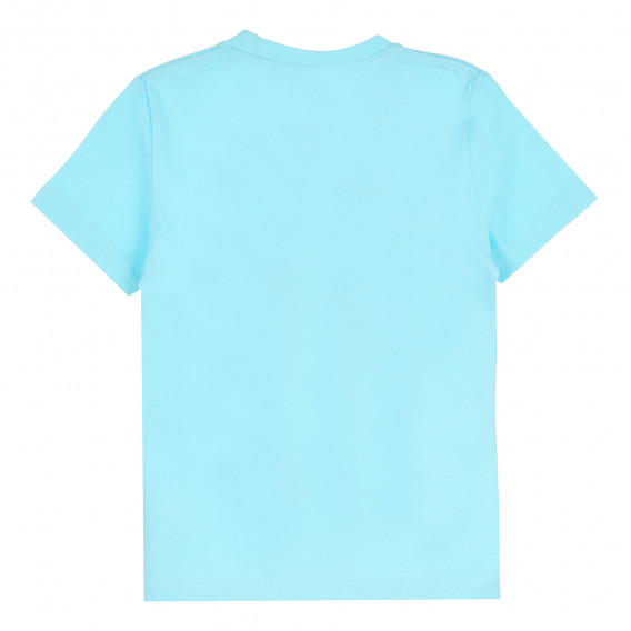 Памучна тениска с къс ръкав Dino Puzzle за момче, светло синя ALG 381998 4