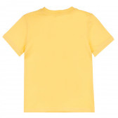 Памучна тениска с робот за момче, жълта ALG 382030 4