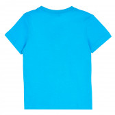 Памучна тениска с робот за момче, синя ALG 382034 4