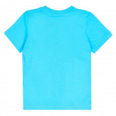 Памучна тениска с робот за момче, светло синя ALG 382042 4