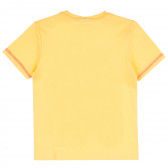 Памучна тениска Yeahi за момче, жълта ALG 382058 4