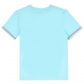 Памучна тениска Yeahi за момче, светло синя ALG 382066 4