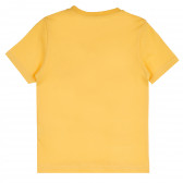 Памучна тениска Rule Breaker за момче, жълта ALG 382070 4