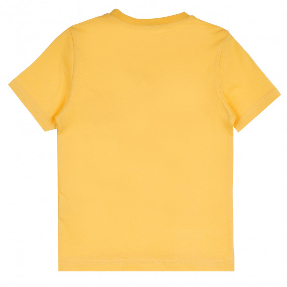 Памучна тениска Rule Breaker за момче, жълта ALG 382070 4