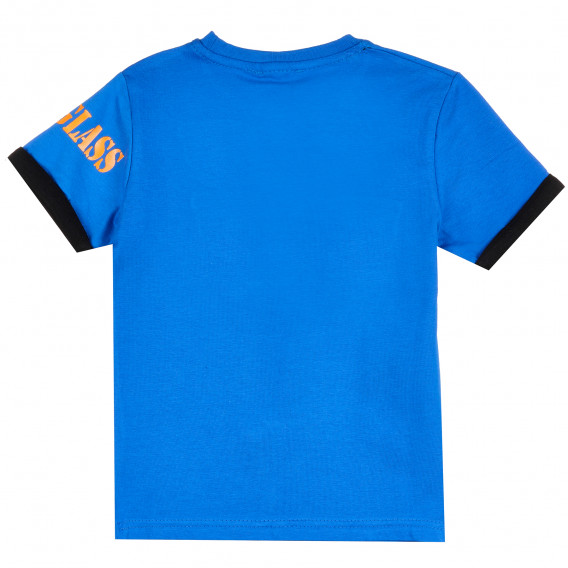 Тениска със слънчеви очила за момче, синя ALG 382090 4
