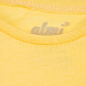 Тениска със Smile за момиче, жълта ALG 382109 3