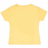 Тениска със Smile за момиче, жълта ALG 382110 4