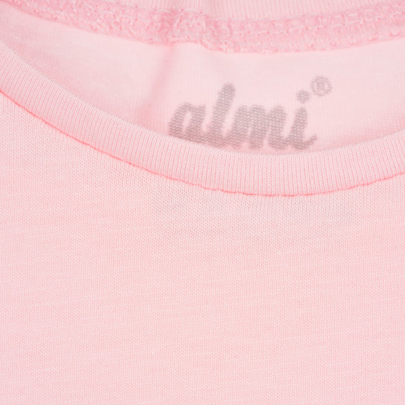 Тениска със Smile за момиче, розова ALG 382121 3