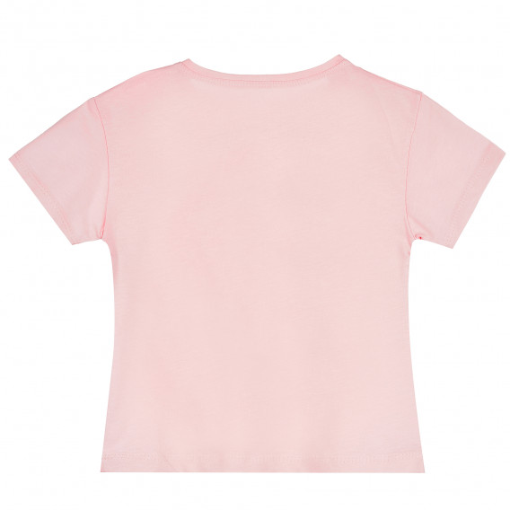 Тениска със Smile за момиче, розова ALG 382122 4