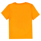 Тениска с акула за момче, оранжева ALG 382162 4