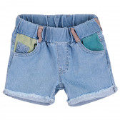 Къси дънкови панталони за момиче, сини ALG 382171 