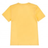 Памучна тениска Great за момче, жълта ALG 382239 4