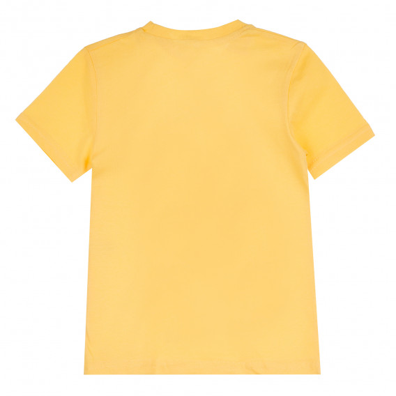 Памучна тениска Great за момче, жълта ALG 382239 4