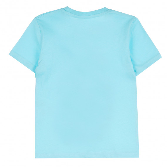 Памучна тениска Great за момче, светло синя ALG 382243 4