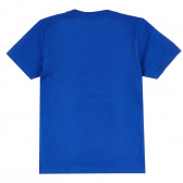 Памучна тениска Great за момче, синя ALG 382247 4