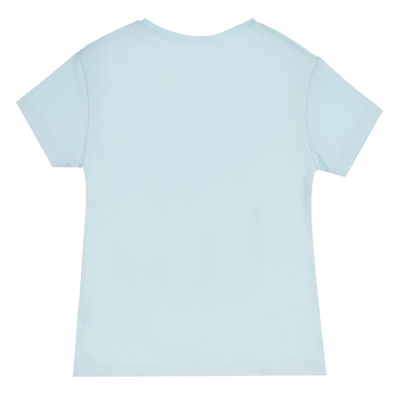Памучна тениска Like a Unicorn за момиче, синя ALG 382251 4