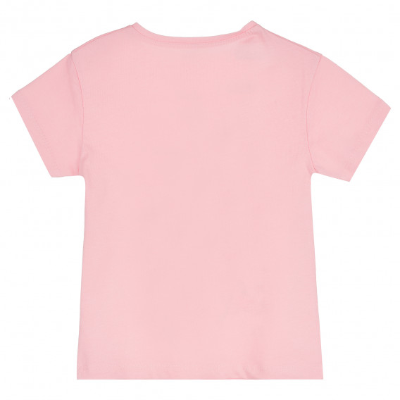 Памучна тениска Like a Unicorn за момиче, розова ALG 382255 4