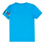 Памучна тениска Monsters за момче, синя ALG 382339 4