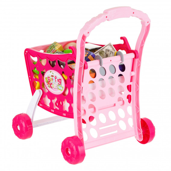 Количка за пазаруване с продукти Shopping Cart Kids TG 382731 4