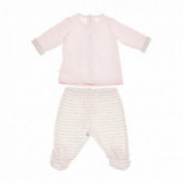 Памучен комплект от ританки и блузка за бебе Chicco 38276 2